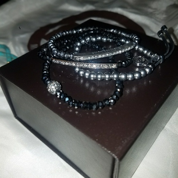 Michael Kors Gunmetal Crystal Bracelet - Picture 3 of 4
